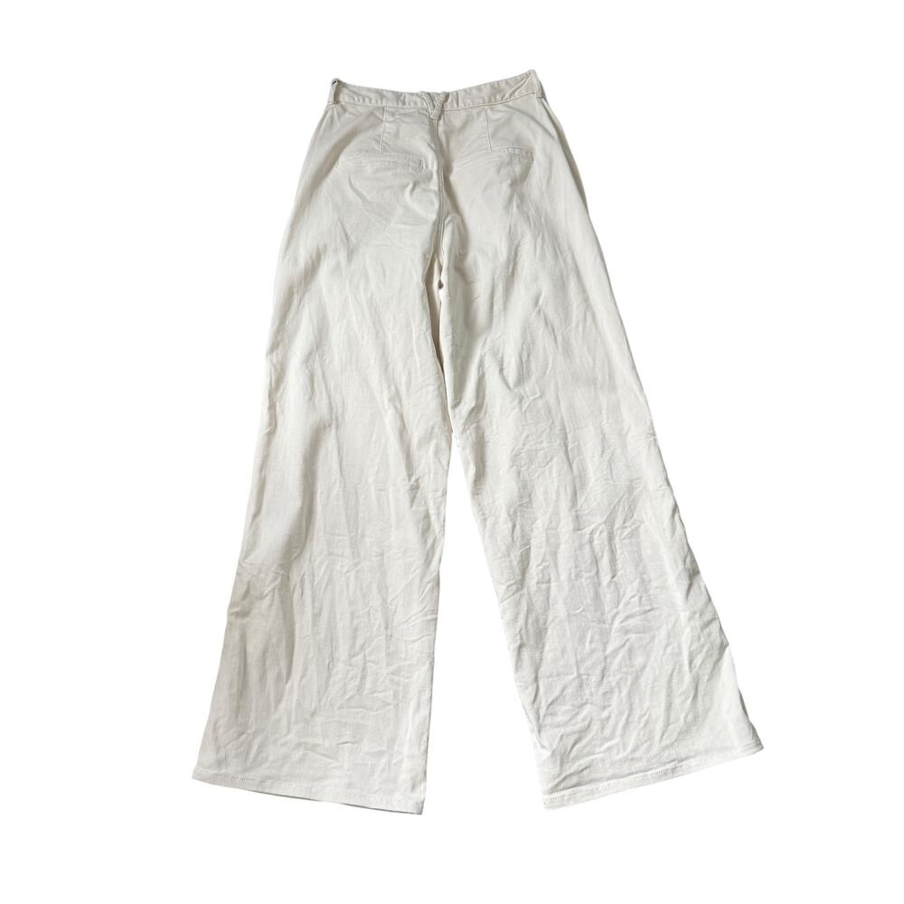 Veronica Beard Mia Wide Leg Trouser High Rise Jean Ecru - Picture 3 of 11